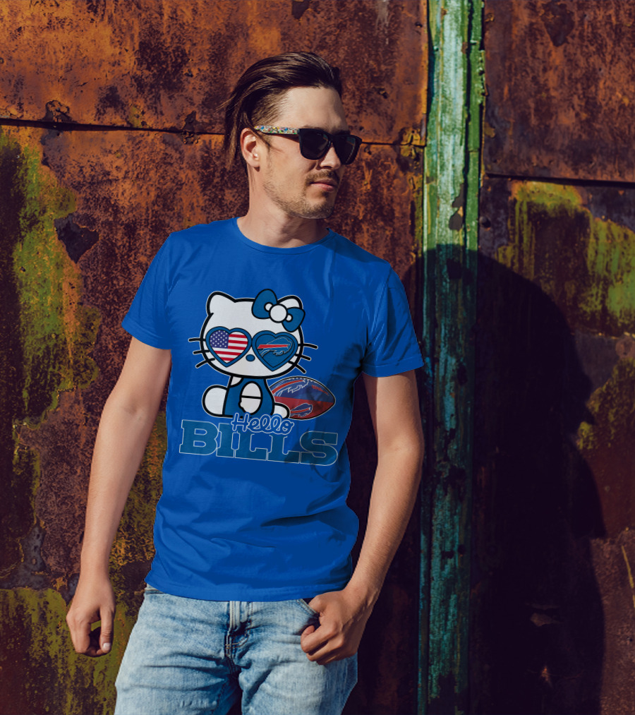 Hello Bills Buffalo American Football Kitty T-Shirt