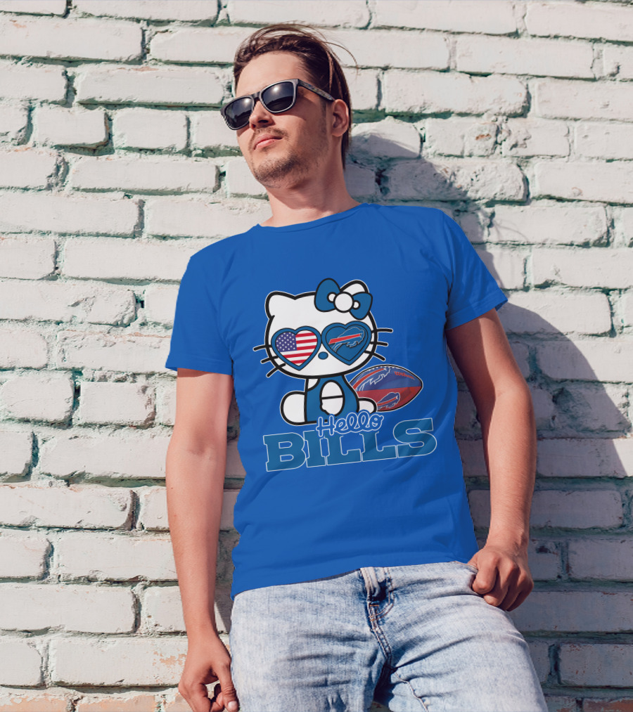 Hello Bills Buffalo American Football Kitty T-Shirt