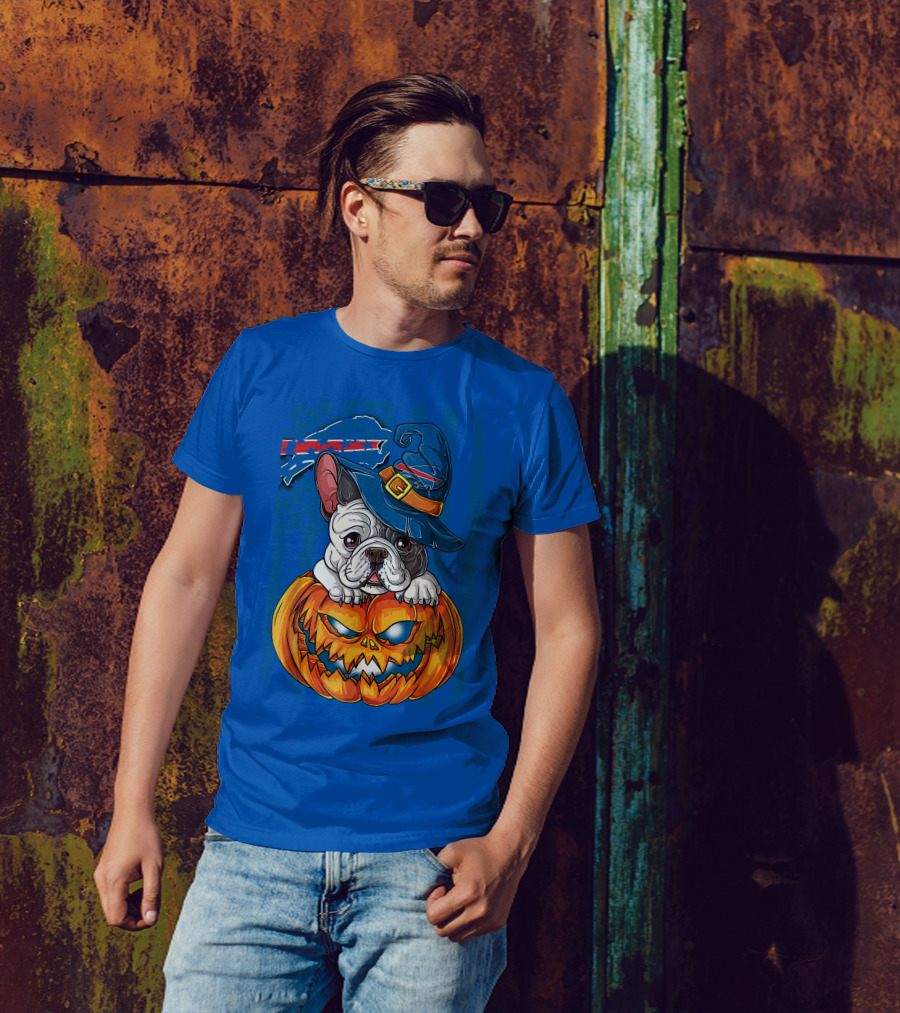 Buffalo Bills Bulldog Halloween Pumpkin T-Shirt