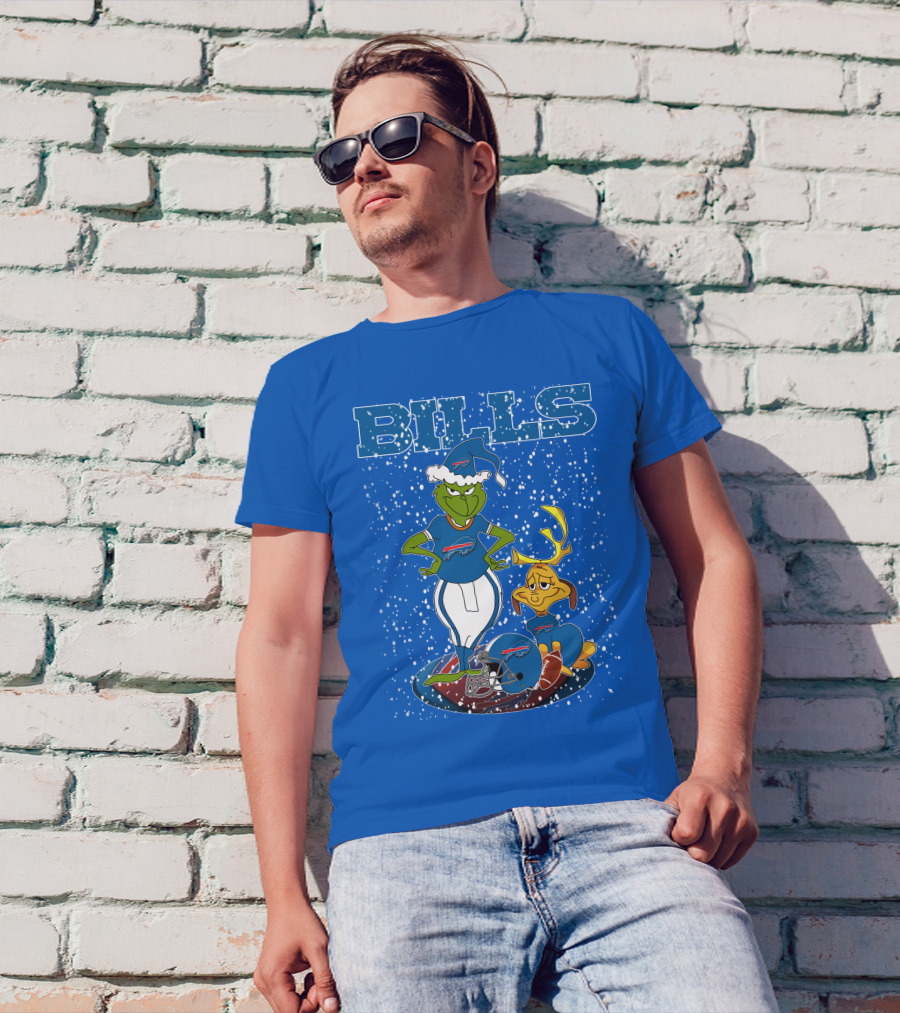 Grinchxmas Bills Christmas NFL Buffalo Bills Football Grinch T-Shirt