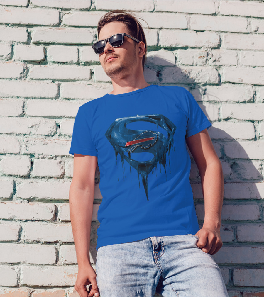 Superman Buffalo Bills Logo Fusion T-Shirt