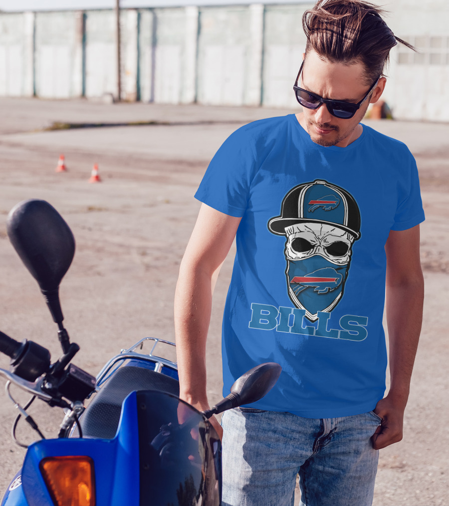 Skull Hat Bills Buffalo T-Shirt