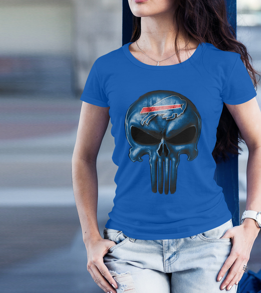 Buffalo Bills Skull Punisher T-Shirt