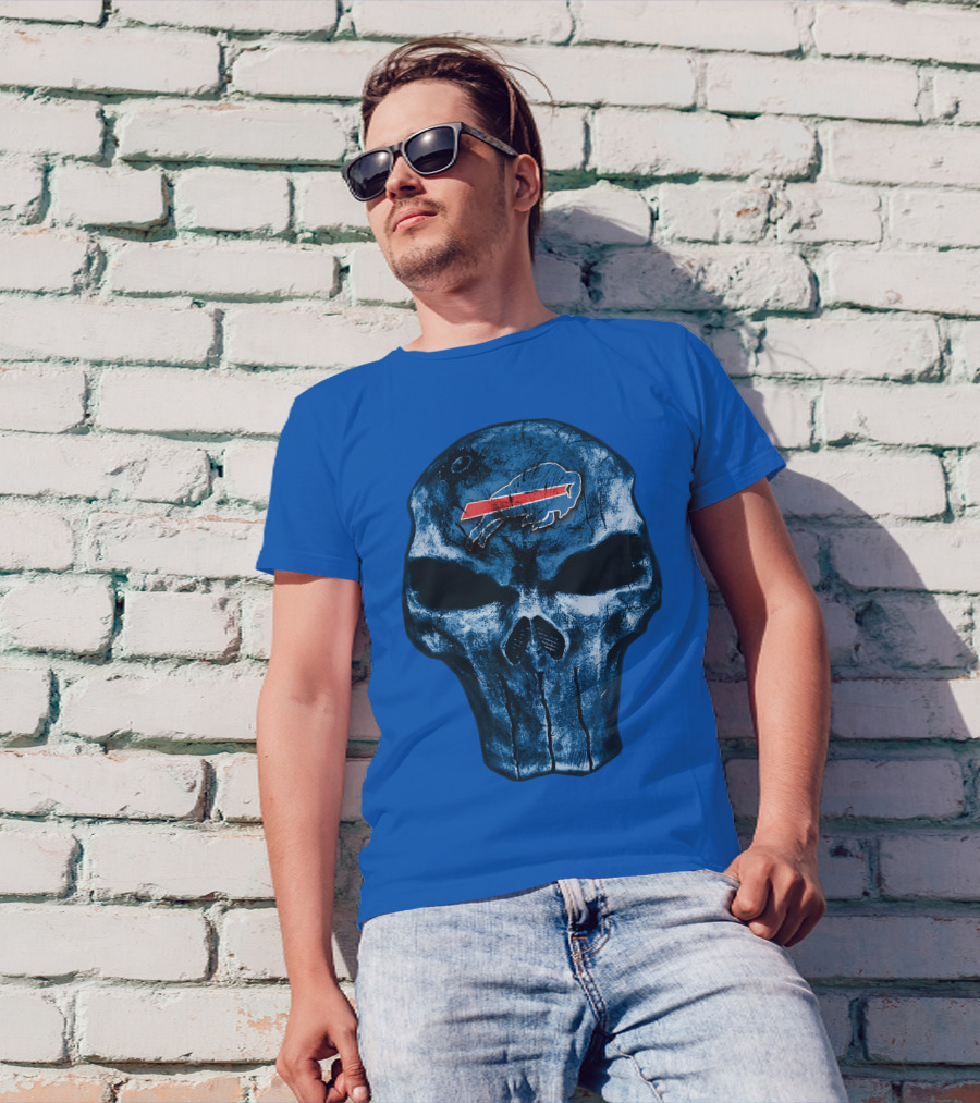 Buffalo Bills Skull Fan T-Shirt