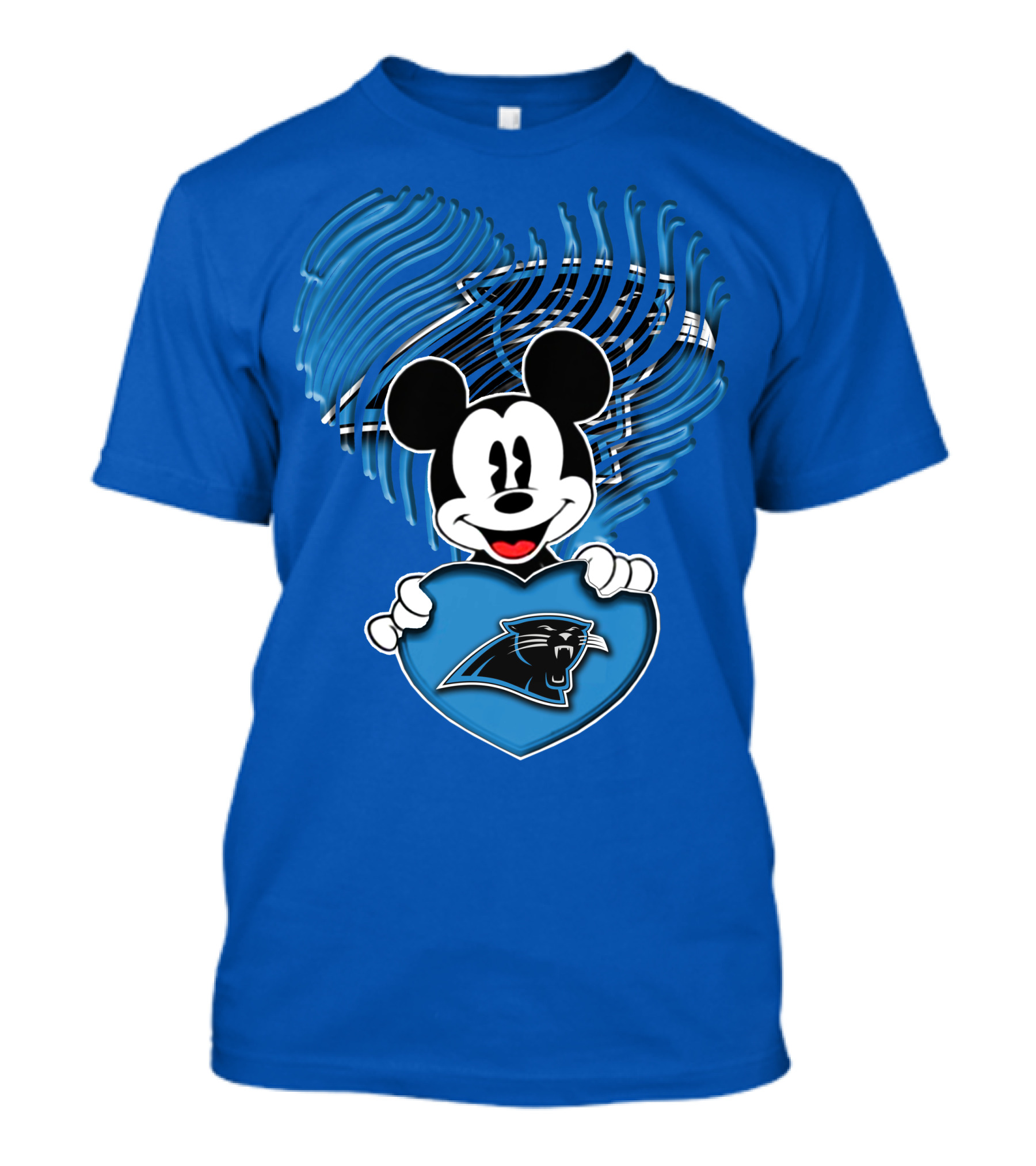 Mick Holding Carolina Panthers Heart Fan T-Shirt