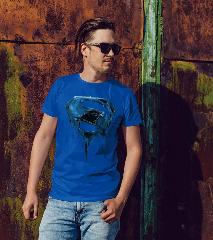 Spm Carolina Panthers Superman Ice T-Shirt