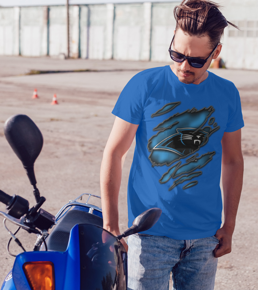 Torn Carolina Panthers Claw Mark T-Shirt