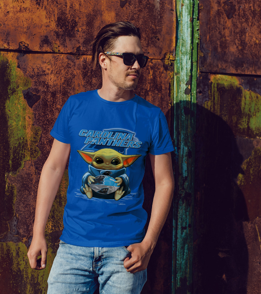 Carolina Panthers Yoda Football Fan T-Shirt