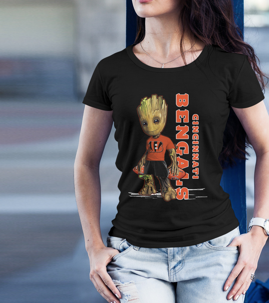 Groot Cincinnati Bengals Football Fan T-Shirt
