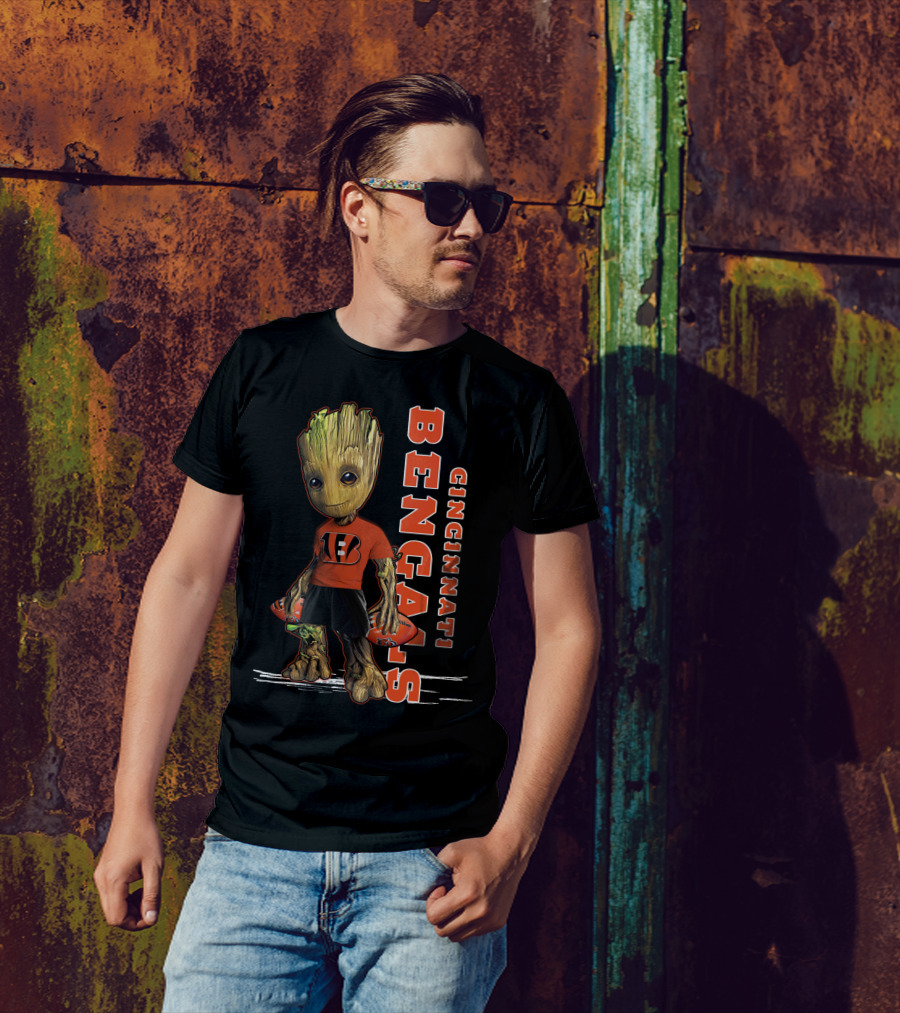 Groot Cincinnati Bengals Football Fan T-Shirt