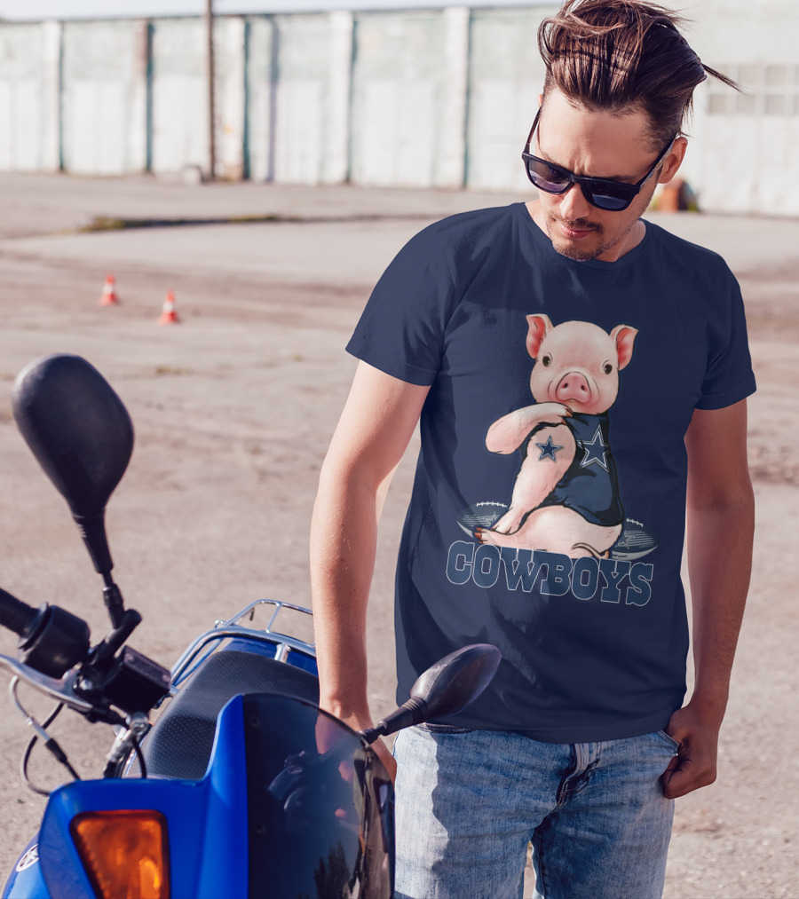 Pig COWBOYS Football Star T-Shirt