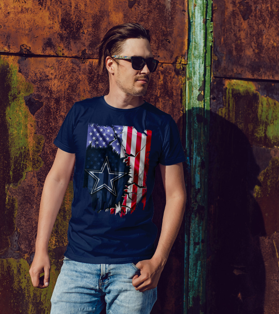 American Flag Dallas Cowboys Star T-Shirt