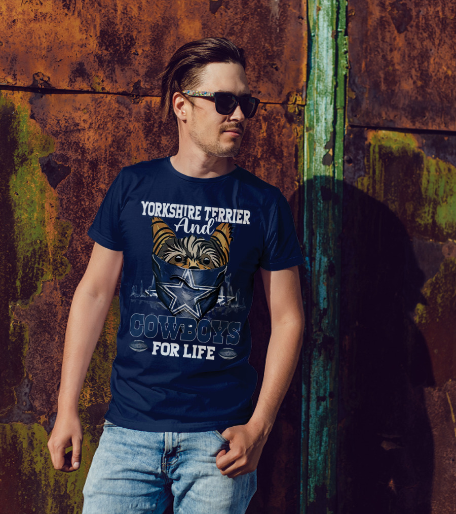 Yorkshire Terrier And Cowboys For Life T-Shirt