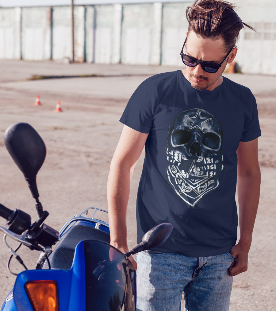Dallas Cowboys Skull Bandana T-Shirt