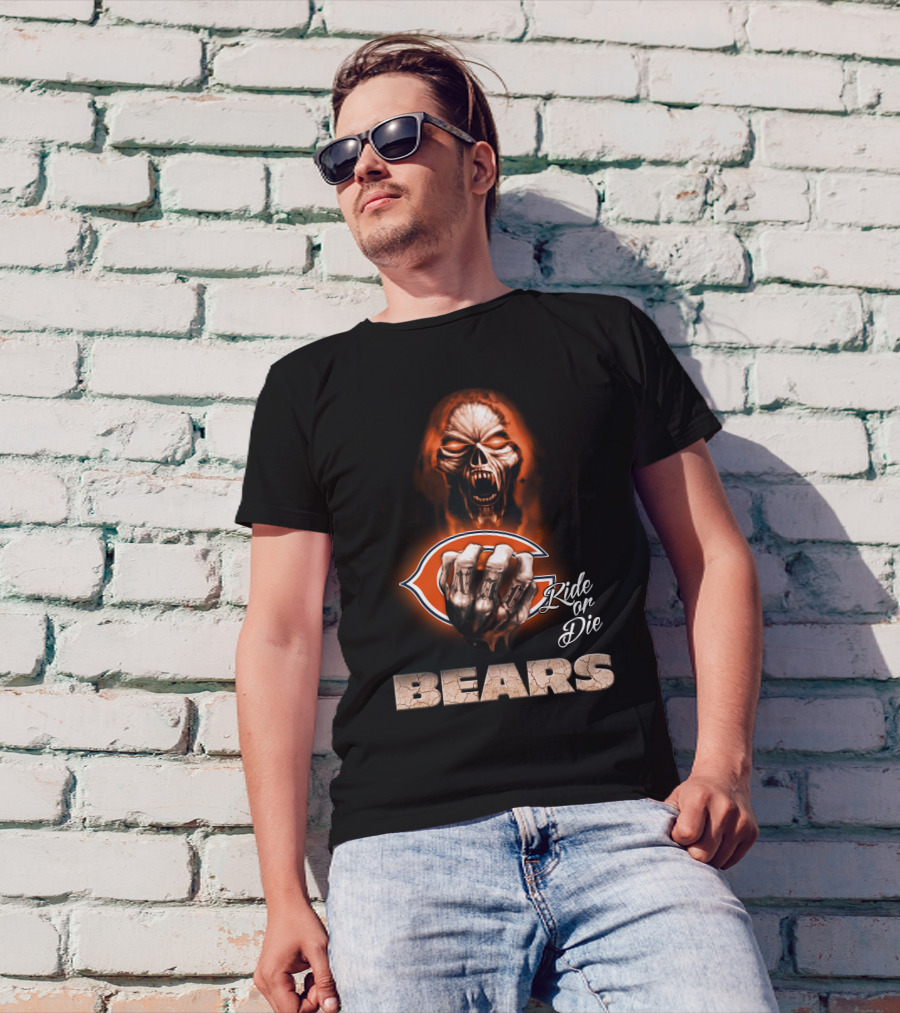 Chicago Bears Ride Or Die Skull 146 Hd0006 T-Shirt