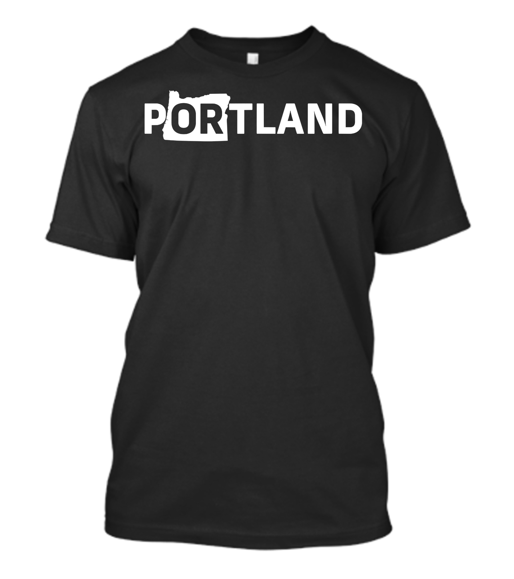 PORTLAND Oregon State Map T-Shirt