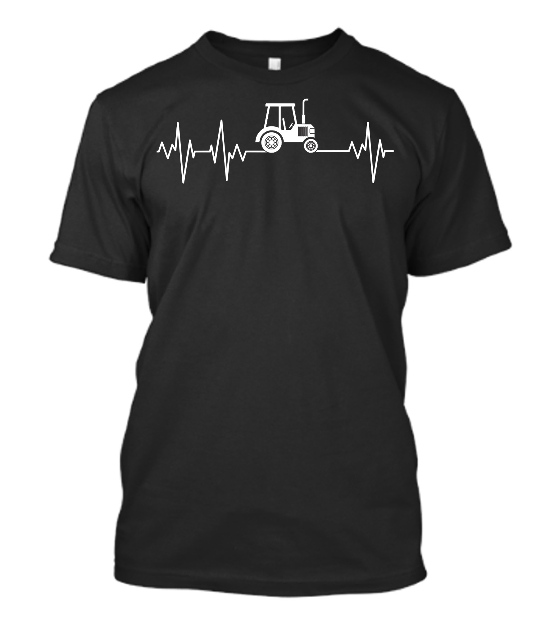 Farmer Tractor Heartbeat Farming Tractor T-Shirt