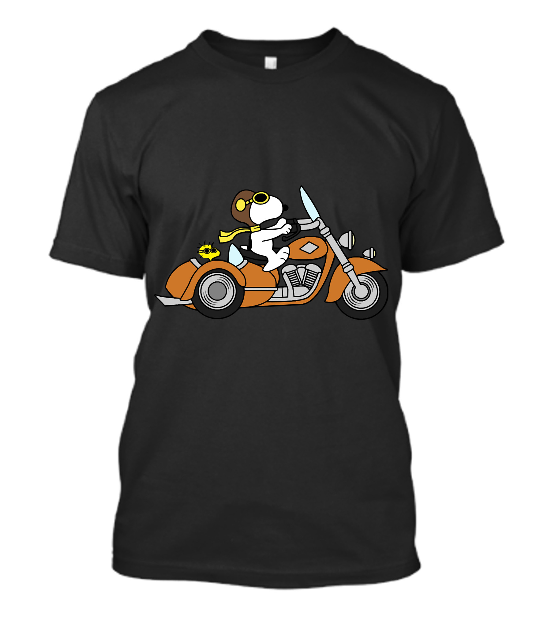 Snoopy Biker Woodstock Motorcycle Adventure T-Shirt