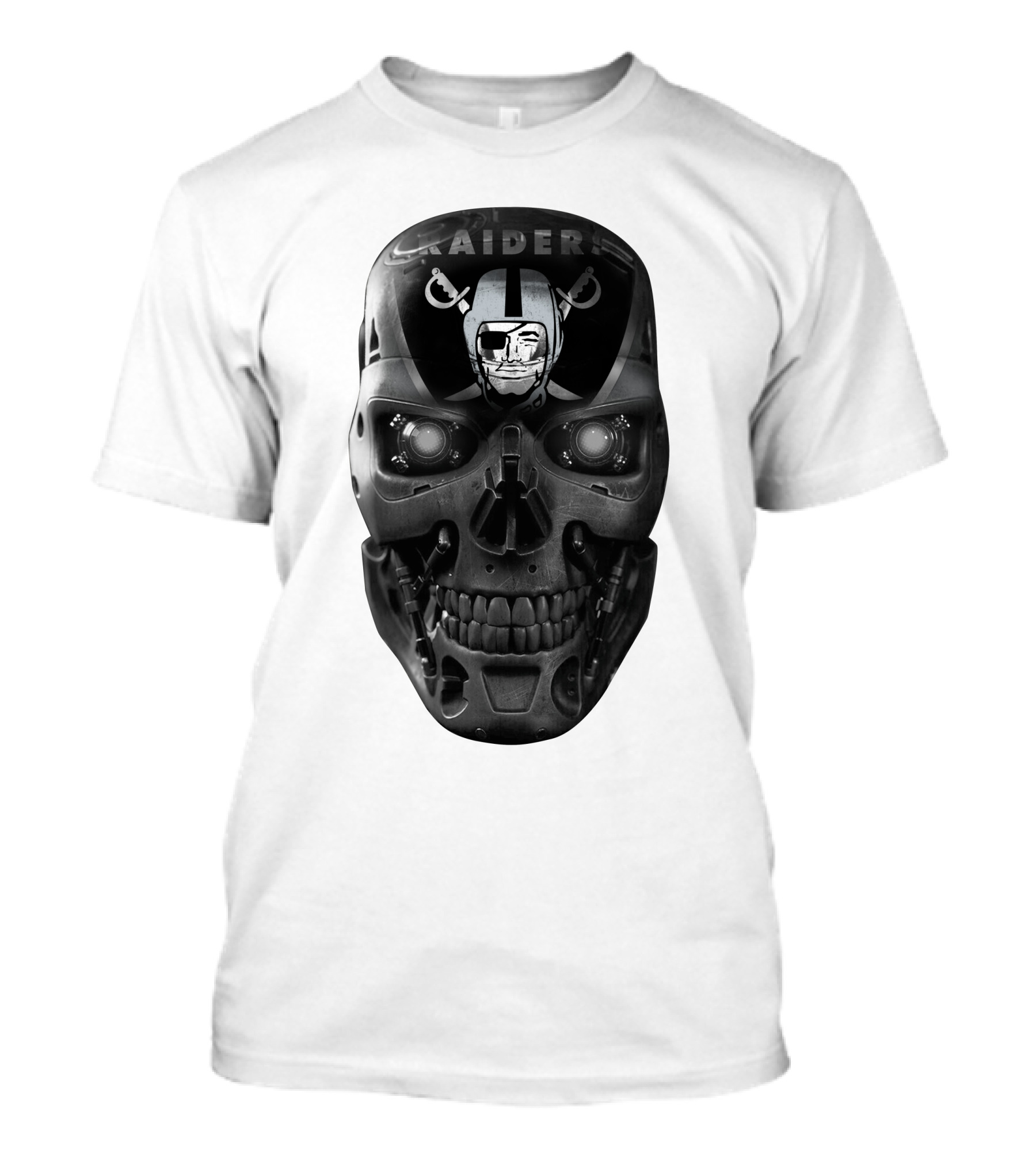 Raiders Skull Cyberpunk Fusion T-Shirt