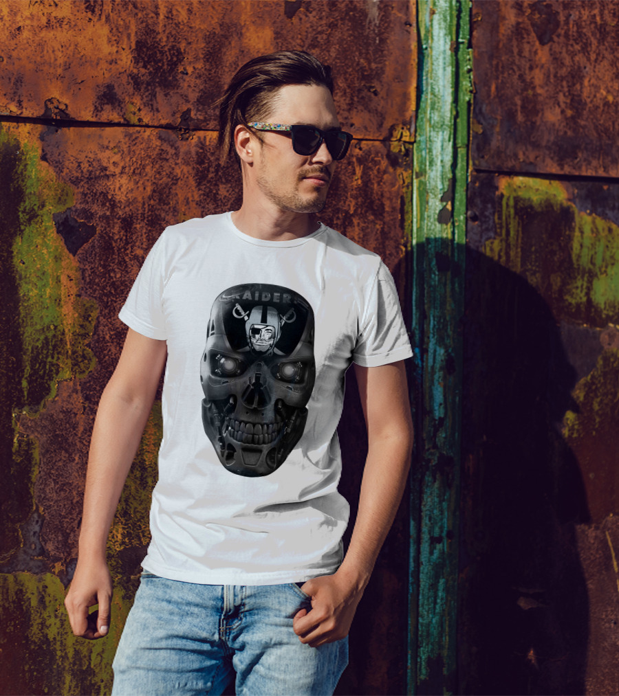 Raiders Skull Cyberpunk Fusion T-Shirt