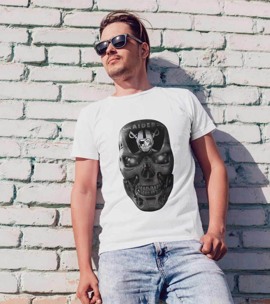 Raiders Skull Cyberpunk Fusion T-Shirt