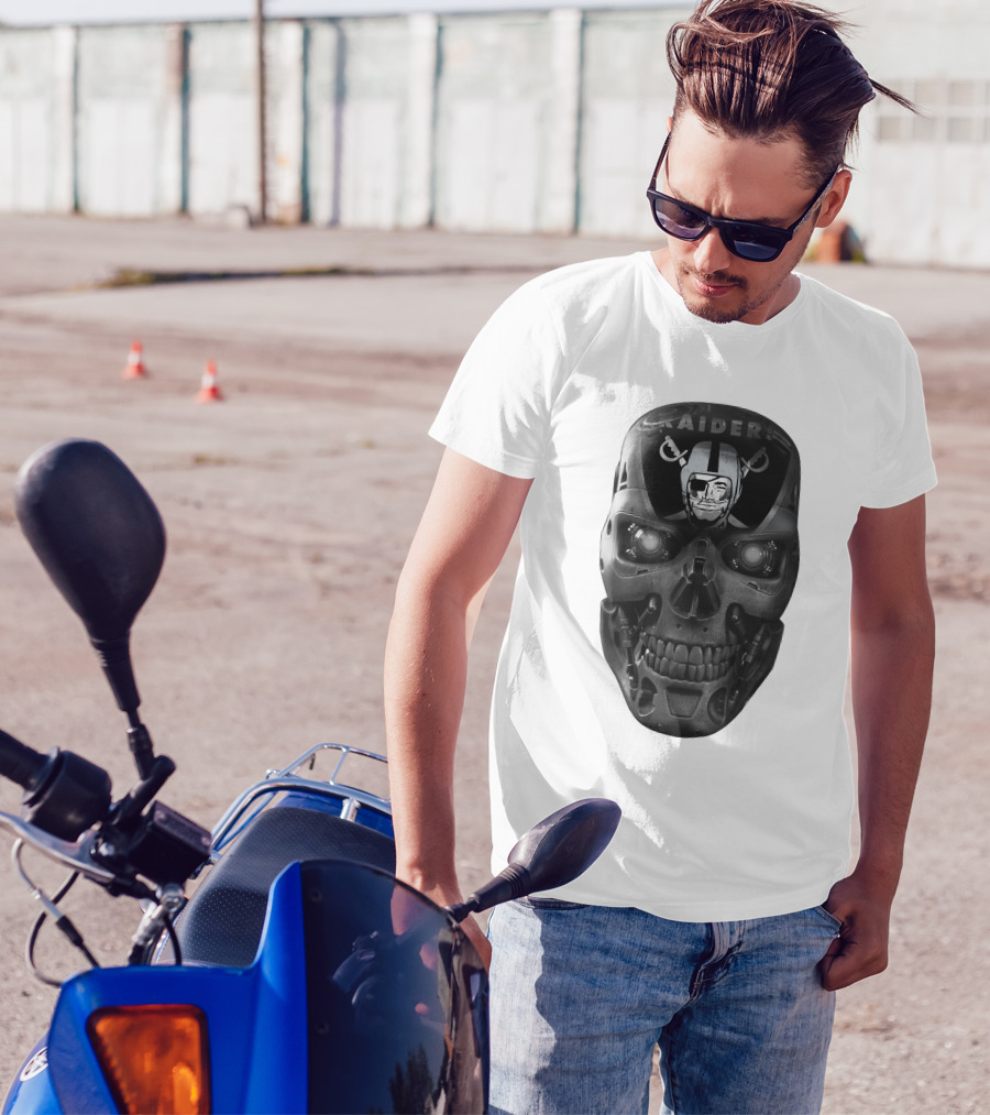 Raiders Skull Cyberpunk Fusion T-Shirt