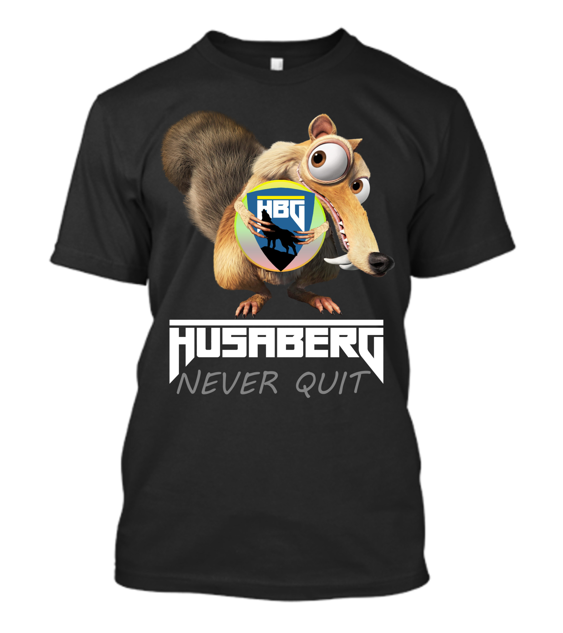 Husaberg Never Quit HBG Ice Age Scrat T-Shirt