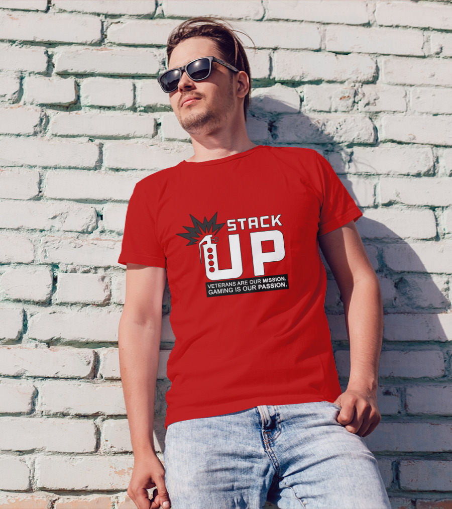Stack Up Veterans Are Our Mission Gaming Is Our Passion T-Shirt
