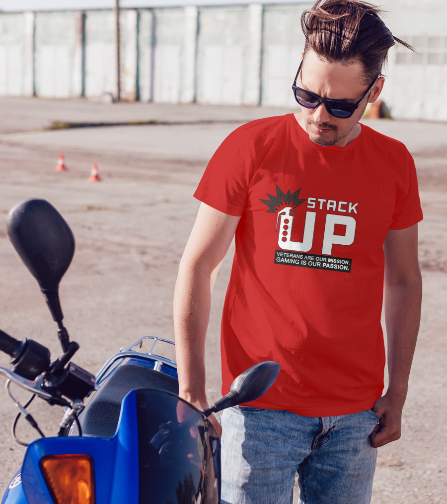 Stack Up Veterans Are Our Mission Gaming Is Our Passion T-Shirt