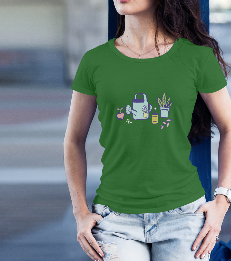 Omocat Merch Omori A Home For Flowers Watering Can Plant Pots T-Shirt