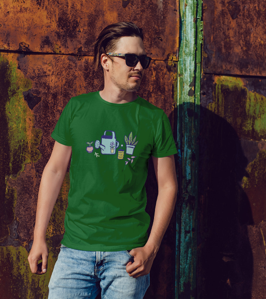 Omocat Merch Omori A Home For Flowers Watering Can Plant Pots T-Shirt