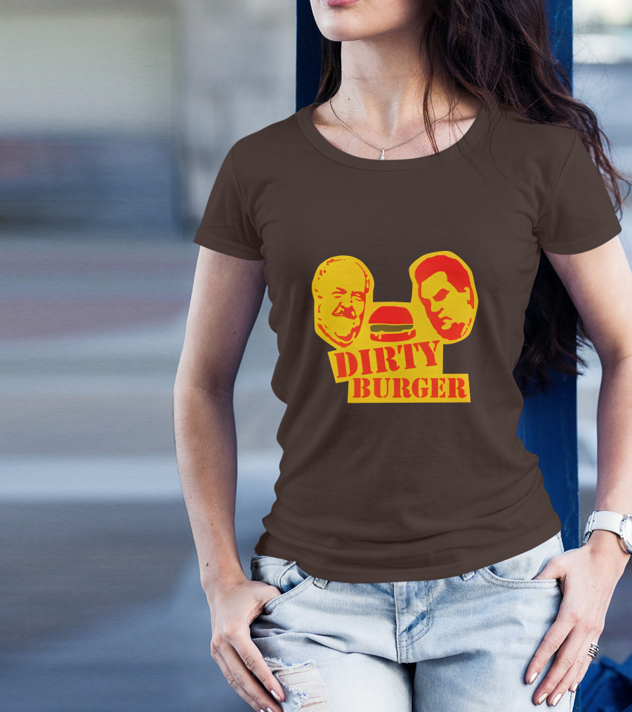 Trailer Park Boys Dirty Burger Merch Faces And Burger T-Shirt