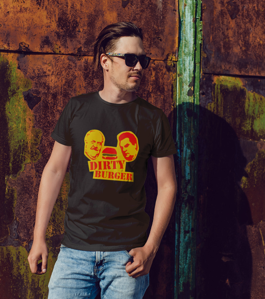Trailer Park Boys Dirty Burger Merch Faces And Burger T-Shirt