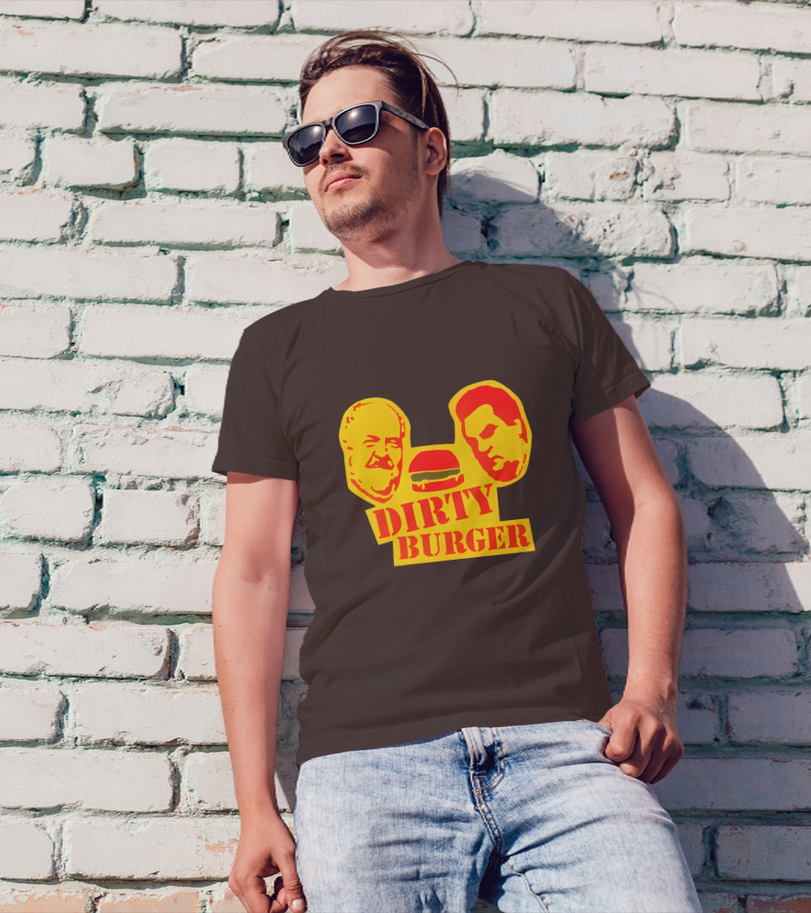 Trailer Park Boys Dirty Burger Merch Faces And Burger T-Shirt