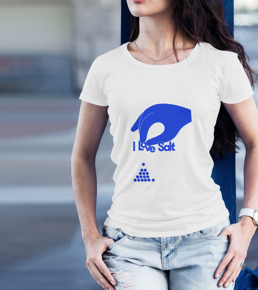 Shop Molly Baz Merch Store I Love Salt Hand With Dots T-Shirt