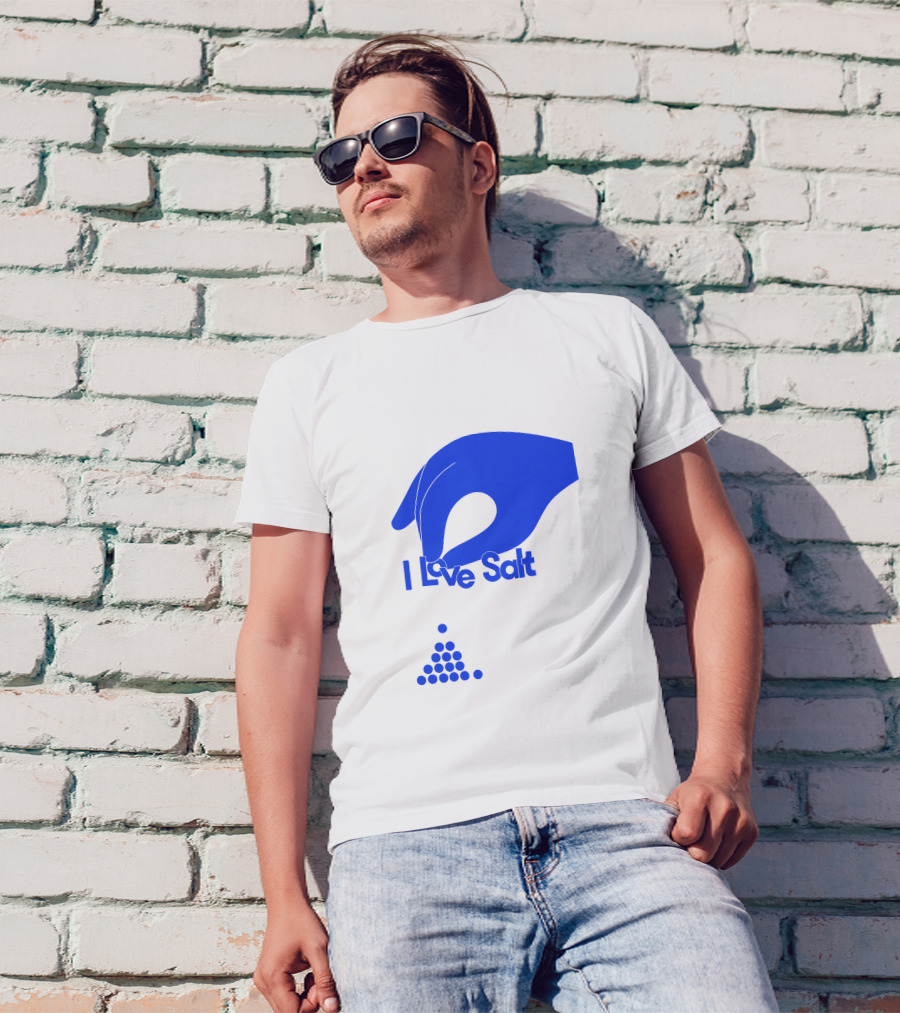 Shop Molly Baz Merch Store I Love Salt Hand With Dots T-Shirt