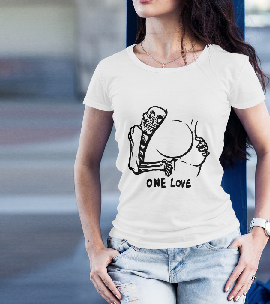 Skeleton Embrace One Love T-Shirt