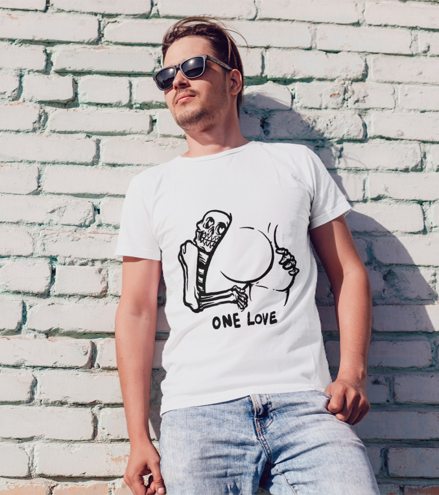 One Love Skeleton Embrace Matt Bailey Merch T-Shirt