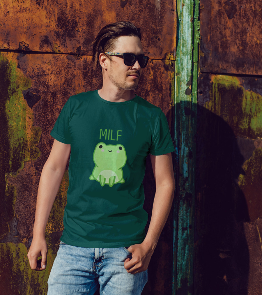 MILF ManILoveFwogs Merch Man I Love Fwogs Cute Frog T-Shirt