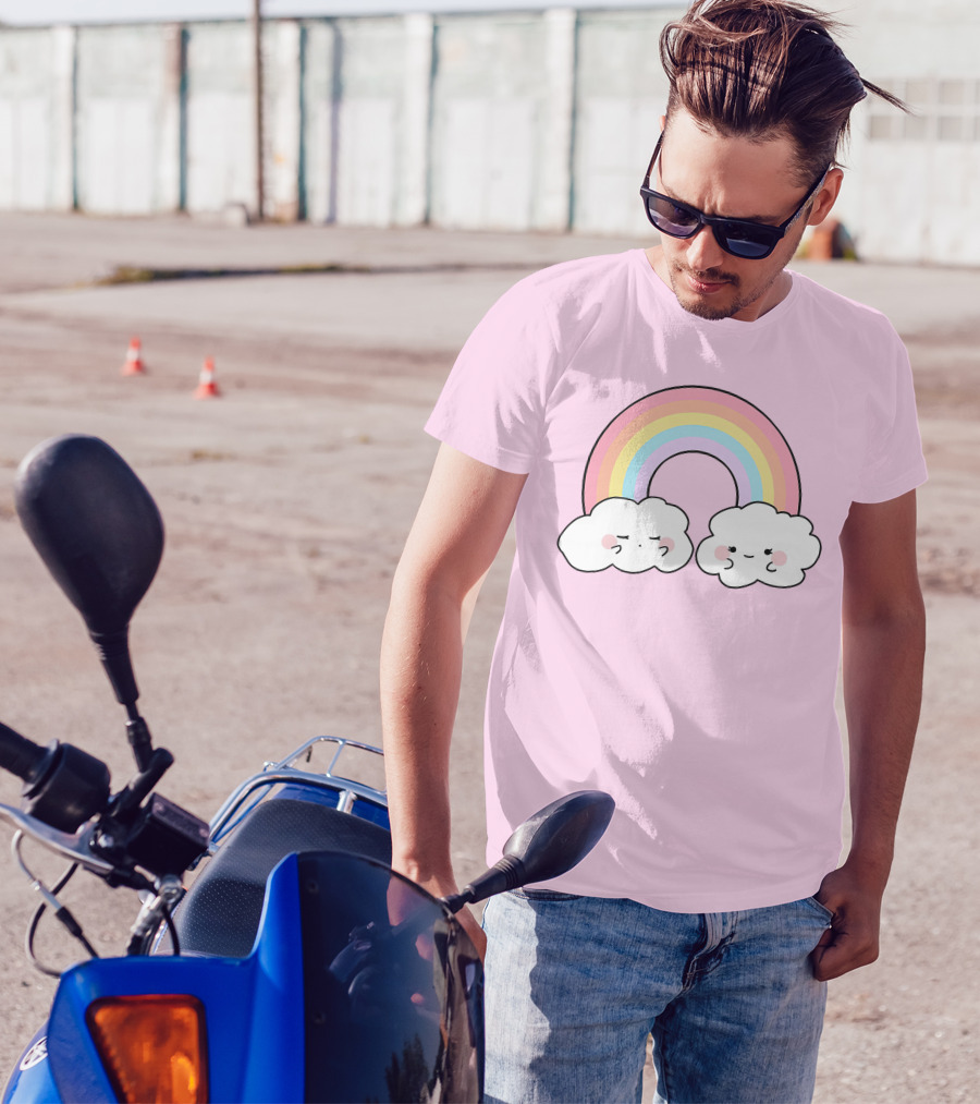 It's Akeila Merch Pastel Rainbow With Clouds T-Shirt