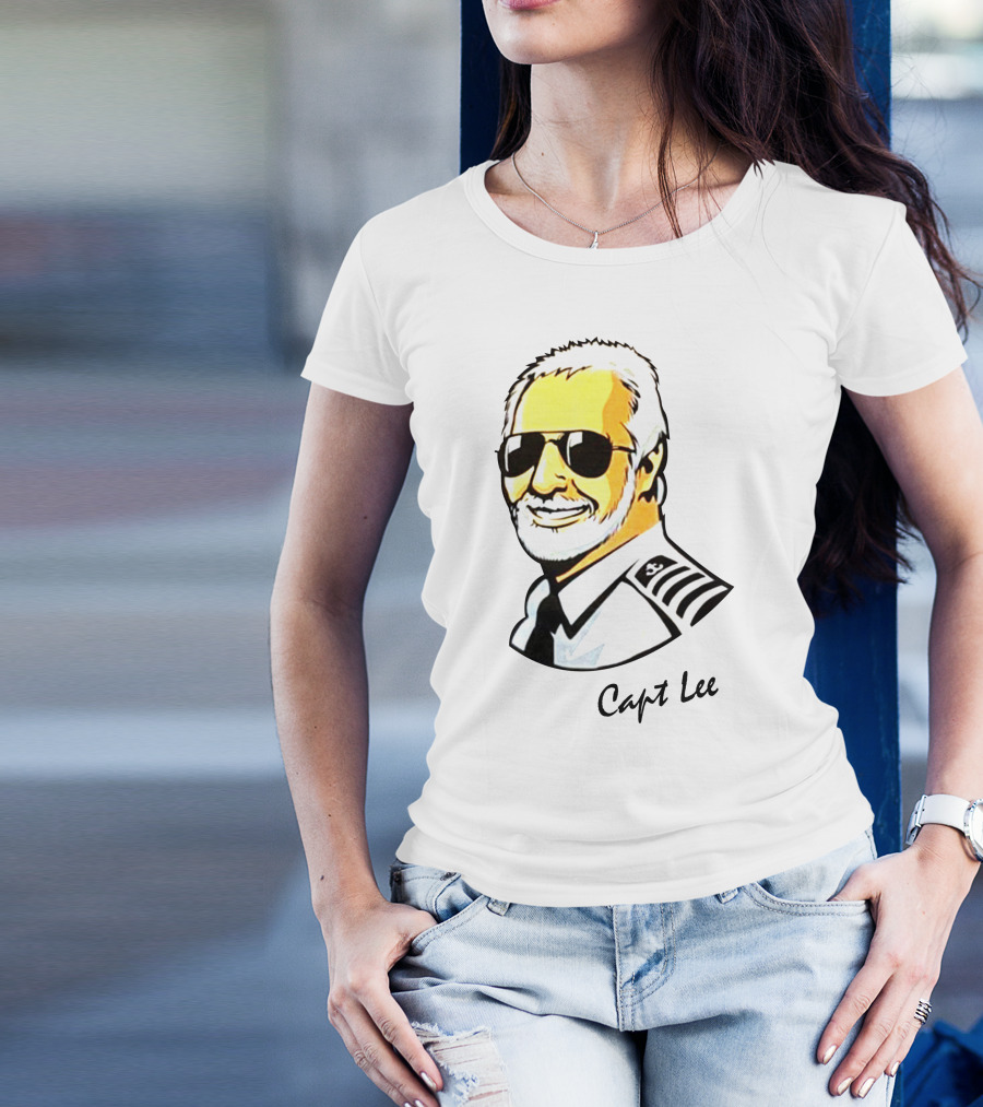 Capt Lee Sunglasses Captain Uniform T-Shirt