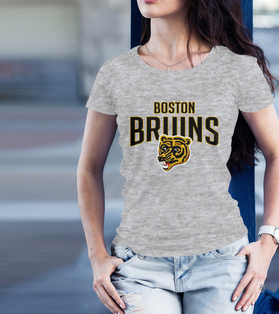 Boston Bruins Classic Vintage Logo Longsleeve T-Shirt