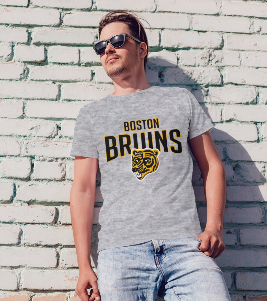 Boston Bruins Classic Vintage Logo Longsleeve T-Shirt