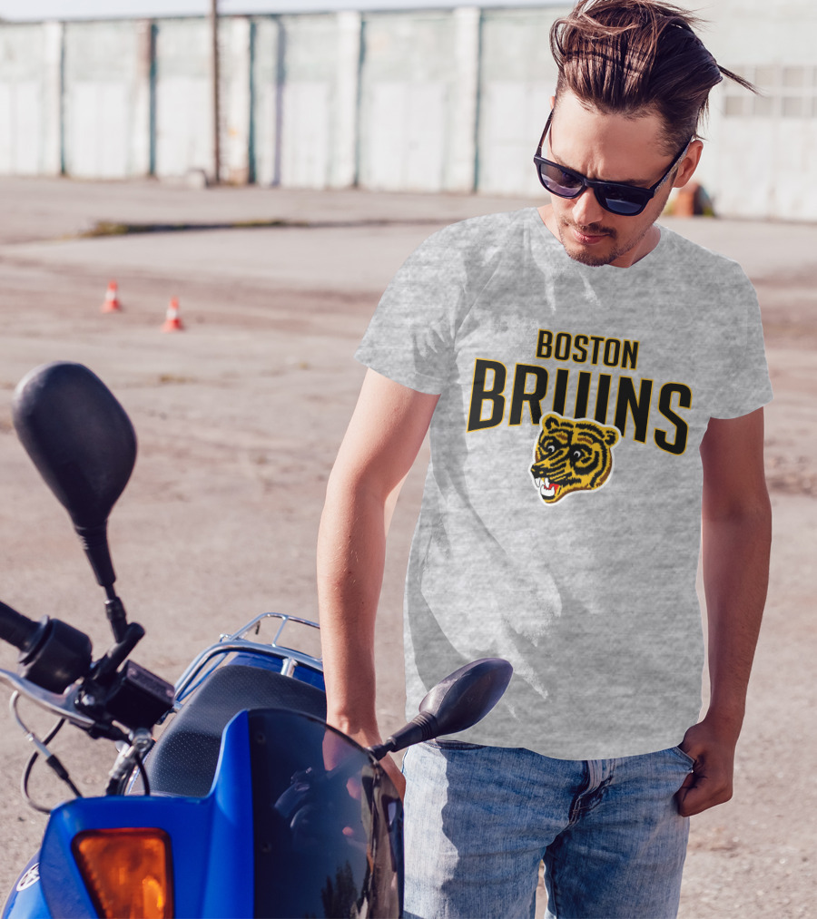 Boston Bruins Classic Vintage Logo Longsleeve T-Shirt