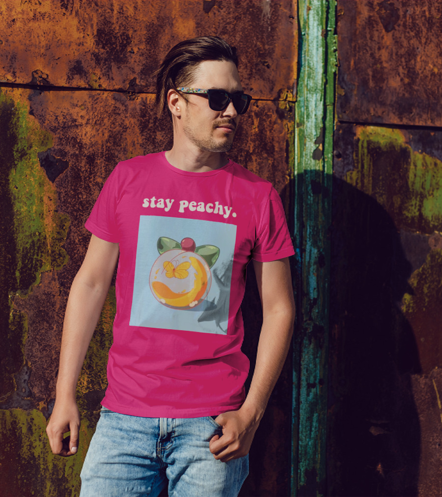 Stay Peachy Butterfly Peachy Squad Merch T-Shirt