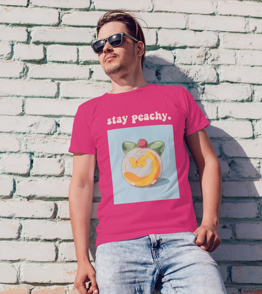 Stay Peachy Butterfly Peachy Squad Merch T-Shirt