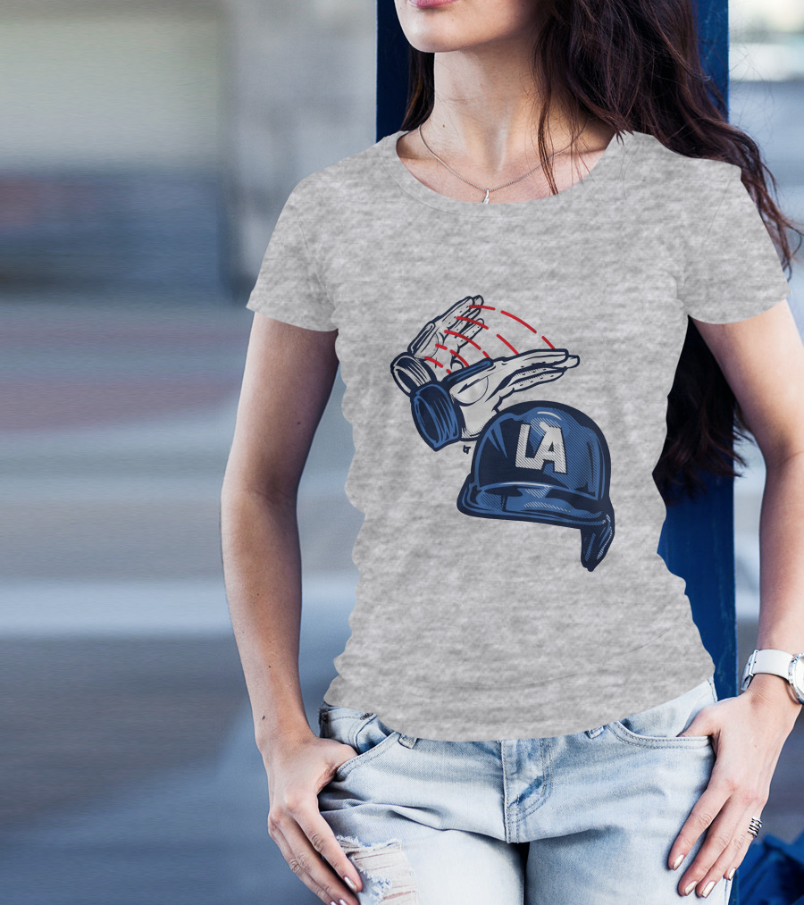 LA Hard Hat Slam Dunk Hands T-Shirt