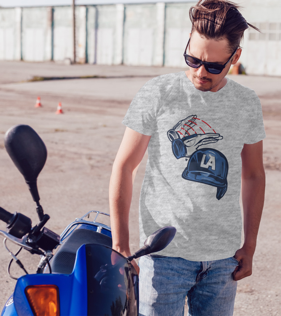 LA Hard Hat Slam Dunk Hands T-Shirt