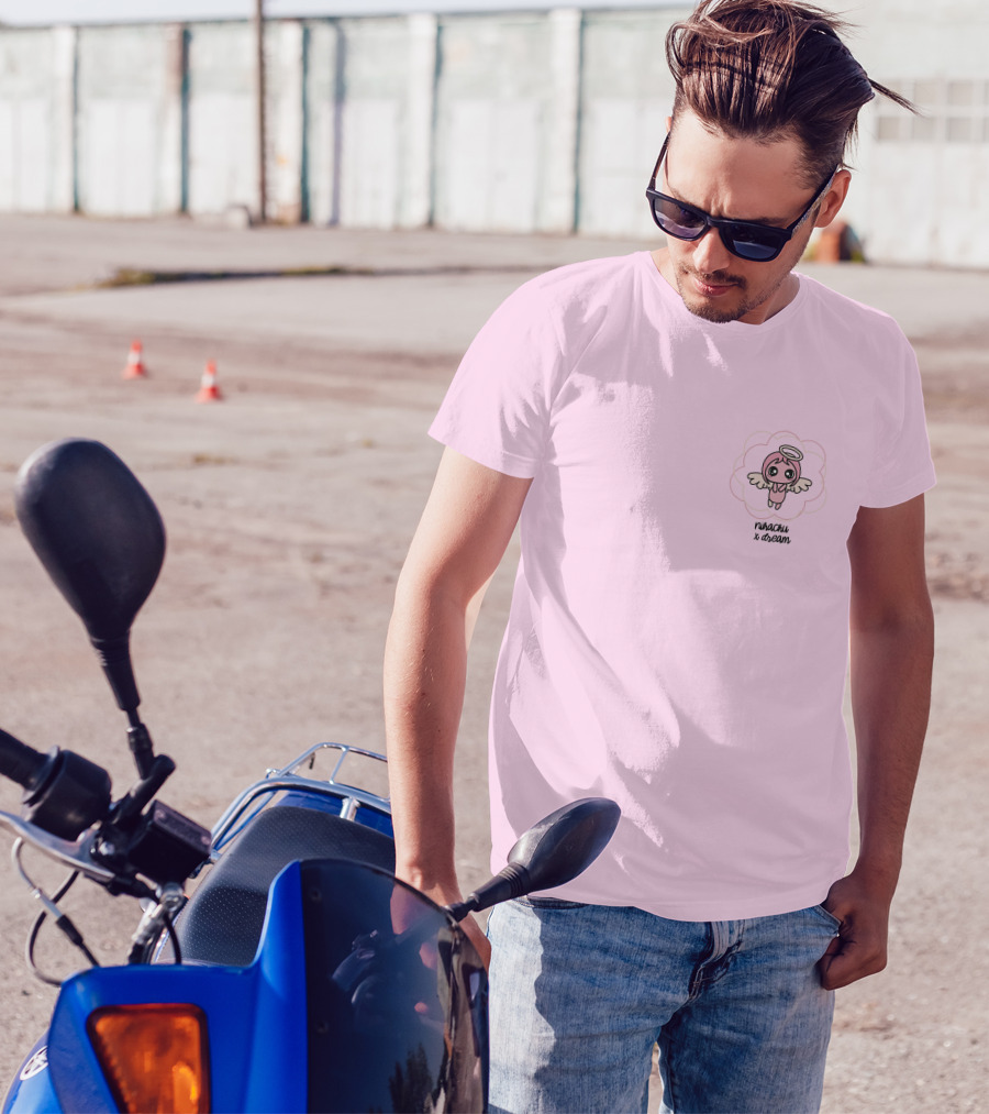 Nihachu X Dream Angel Character Pink T-Shirt