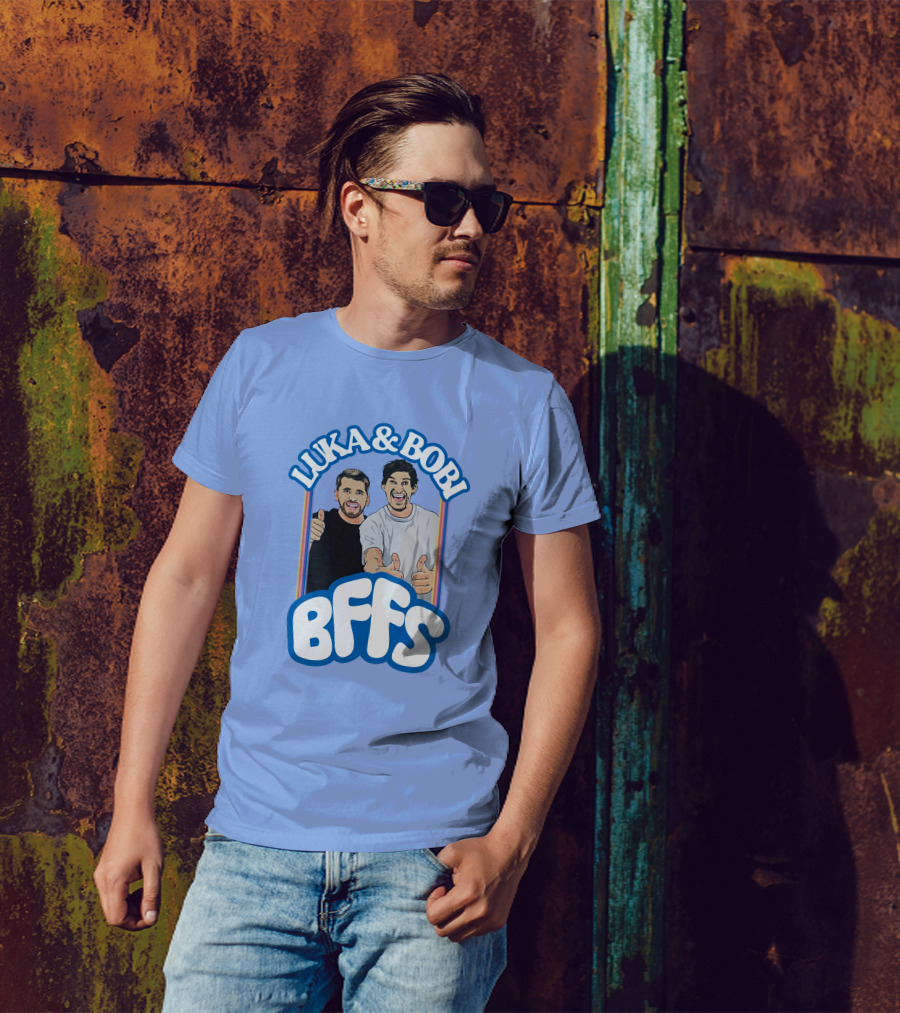 Luka And Bobi BFFs Thumbs Up Retro Style Duo T-Shirt